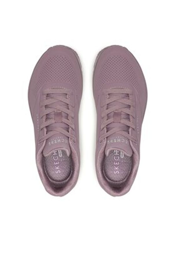 skechers - Skechers Sneakersy Uno Stand On Air 73690/DKMV Fioletowy. Kolor: fioletowy. Materiał: skóra