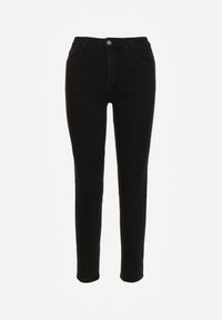 Renee - Czarne Jeansy o Fasonie Skinny Push Up Vosea. Kolor: czarny. Styl: elegancki #8