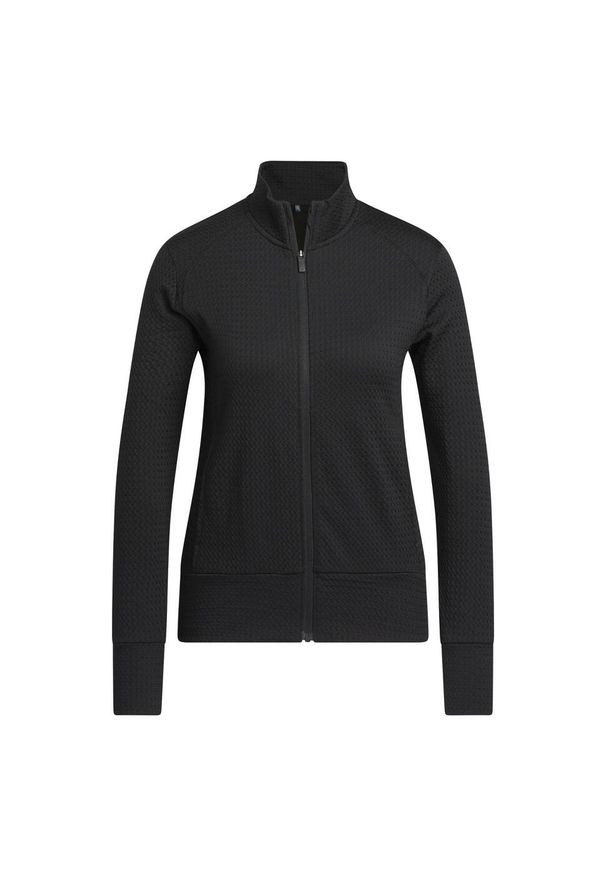 Adidas - Kurtka Women's Ultimate365 Textured. Typ kołnierza: golf. Kolor: czarny. Materiał: dresówka. Sport: golf
