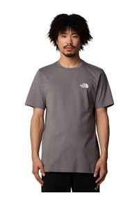 The North Face T-Shirt Simple Dome NF0A87NG Szary Regular Fit. Kolor: szary. Materiał: syntetyk, bawełna