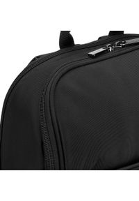 Wittchen - Męski plecak na laptopa 15,6” z zaokrągloną klapą. Kolor: czarny. Materiał: poliester. Wzór: napisy, aplikacja. Styl: klasyczny #3