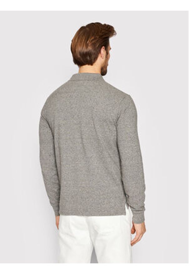 Polo Ralph Lauren Polo 710681126003 Szary Slim Fit. Typ kołnierza: polo. Kolor: szary. Materiał: bawełna
