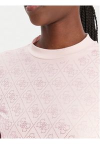 Guess T-Shirt W4BI26 J1314 Różowy Regular Fit. Kolor: różowy. Materiał: bawełna #4