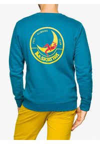 LA SPORTIVA - Bluza wspinaczkowa męska La Sportiva Climbing on the Moon Sweatshirt. Kolor: zielony