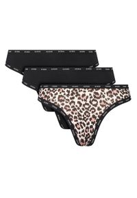 Guess Komplet 3 par stringów O5RG22 K6YW1 Kolorowy. Materiał: bawełna. Wzór: kolorowy