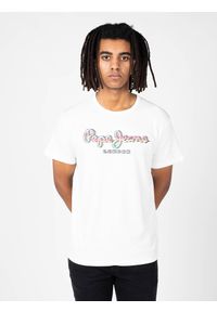 Pepe Jeans T-shirt "Marco" | PM508564 | Marco | Mężczyzna | Biały. Okazja: na co dzień. Kolor: biały. Materiał: bawełna. Wzór: nadruk, aplikacja. Styl: casual #2