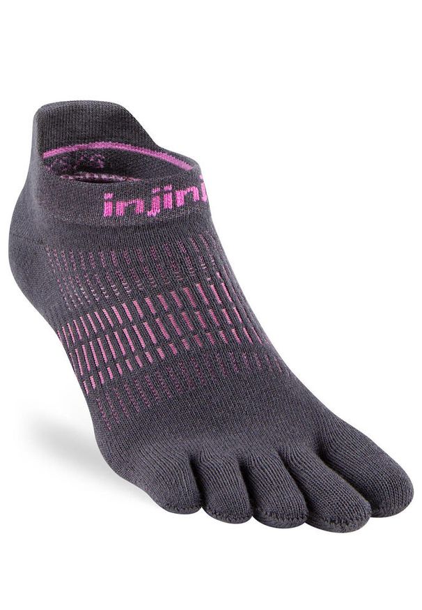 Skarpety do biegania damskie Injinji Run Lightweight No-Show. Kolor: różowy. Sport: bieganie