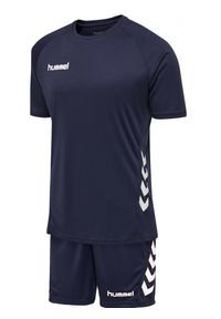 Strój piłkarski dla dorosłych Hummel Promo Set. Kolor: wielokolorowy, turkusowy, niebieski. Sport: piłka nożna