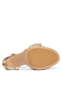 Guess Sandały FLFCR2 LEA03 Złoty. Kolor: złoty. Materiał: skóra #5
