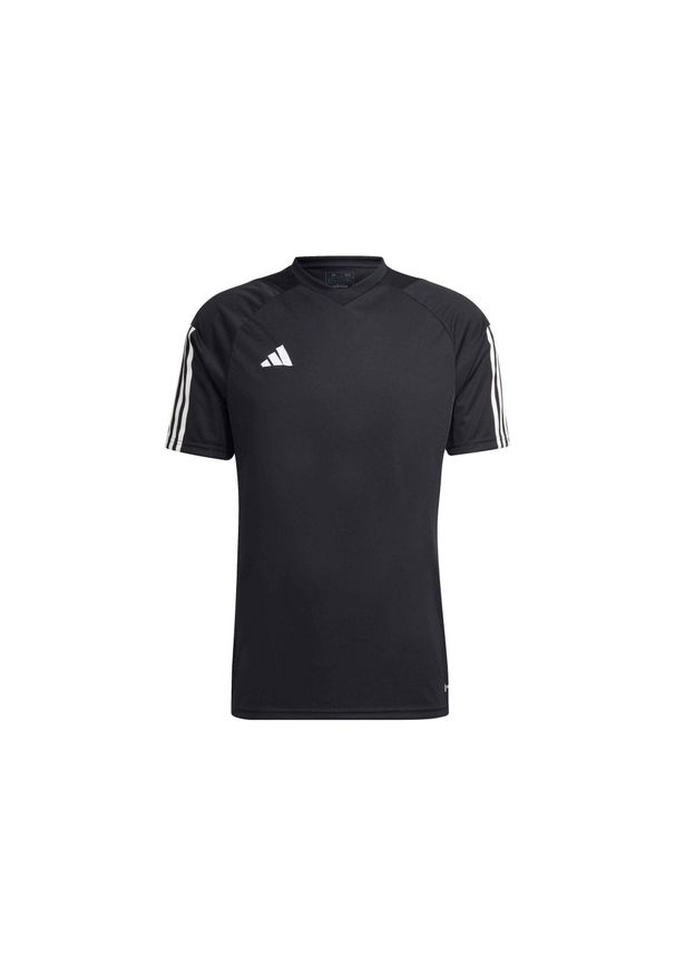 Koszulka piłkarska męska Adidas Tiro 23 Competition Jersey. Kolor: czarny. Materiał: jersey. Sport: piłka nożna