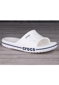 Klapki męskie basenowe Crocs BAYABAND SLIDE. Kolor: czarny, biały, wielokolorowy
