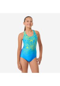 Strój jednoczęściowy pływacki dla dzieci Speedo Splashback Pop. Materiał: materiał
