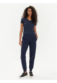 EA7 Emporio Armani Spodnie dresowe 8NTP85 TJTXZ 1554 Granatowy Regular Fit. Kolor: niebieski. Materiał: bawełna #4