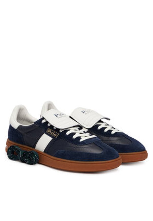 Polo Ralph Lauren Sneakersy Bedford Ft 804P16347001 Granatowy. Kolor: niebieski. Materiał: skóra