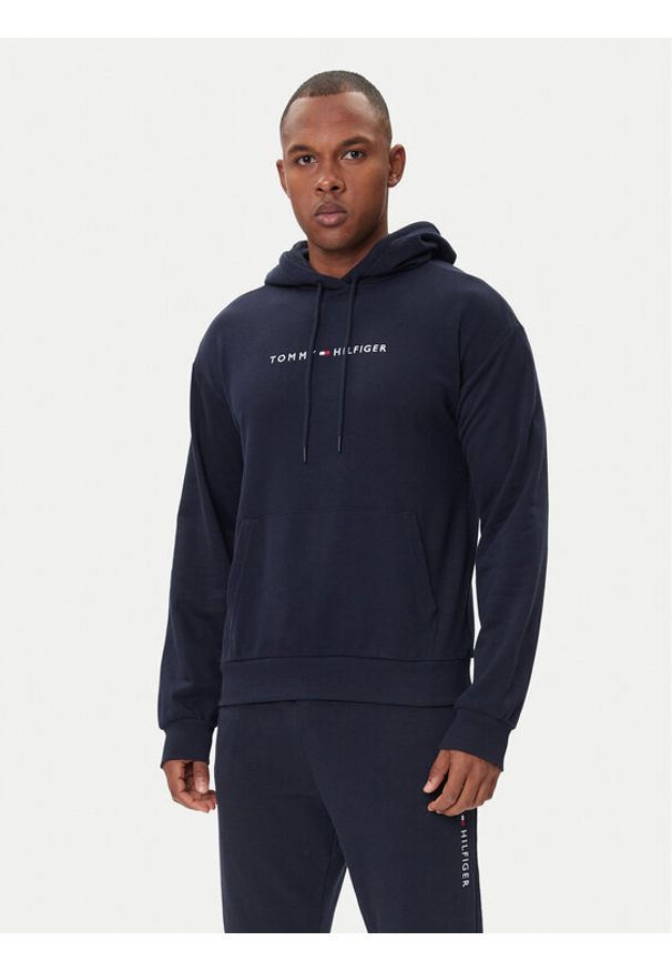 TOMMY HILFIGER - Tommy Hilfiger Bluza UM0UM03665 Granatowy Regular Fit. Kolor: niebieski. Materiał: bawełna