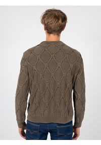 Guess Sweter | M1RR03Z1CX2 | Mężczyzna | Brązowy. Okazja: na co dzień. Kolor: brązowy. Materiał: bawełna. Wzór: aplikacja. Styl: casual