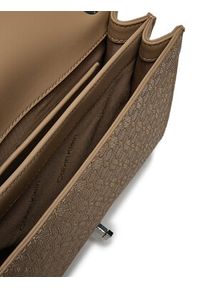Calvin Klein Torebka Ck Medium Conv Shoulder Bag_Mono K60K613138 Brązowy. Kolor: brązowy. Materiał: skórzane