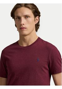 Polo Ralph Lauren T-Shirt 710671438283 Bordowy Custom Slim Fit. Typ kołnierza: polo. Kolor: czerwony. Materiał: bawełna #3