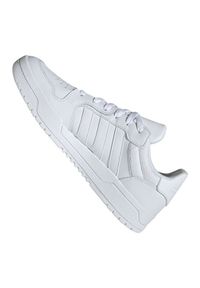 Adidas - Buty adidas Entrap M EH1865 białe. Okazja: na co dzień. Kolor: biały. Materiał: materiał, syntetyk, guma, skóra. Szerokość cholewki: normalna. Sezon: lato #5