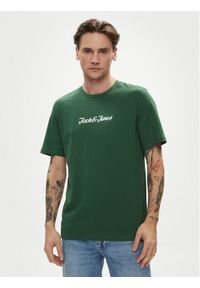 Jack & Jones - Jack&Jones T-Shirt Henry 12248600 Zielony Standard Fit. Kolor: zielony. Materiał: bawełna