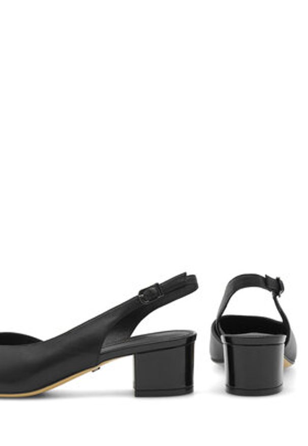 Gino Rossi - GINO ROSSI Czółenka 4893-01 Czarny. Kolor: czarny. Materiał: skóra