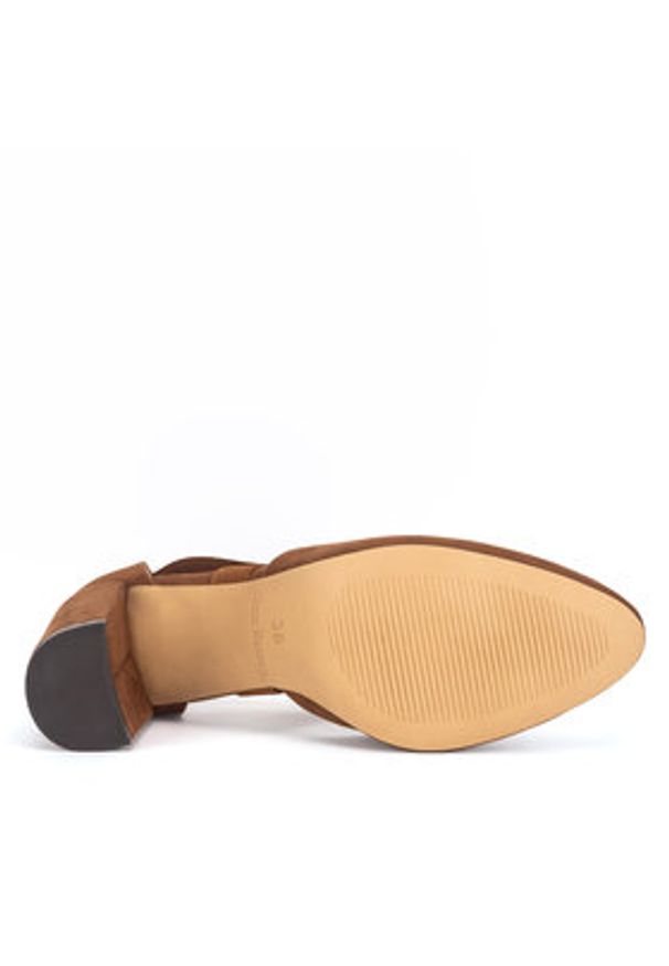 Clara Barson Czółenka WYL3755-1 Brązowy. Kolor: brązowy. Materiał: materiał