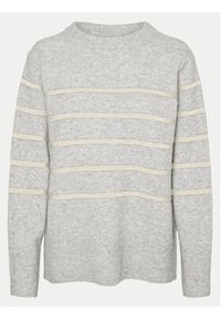 Vero Moda Sweter Flawless 10320487 Szary Loose Fit. Kolor: szary. Materiał: syntetyk #5