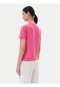 Versace Jeans Couture T-Shirt 78HAHS04 Różowy Regular Fit. Kolor: różowy. Materiał: bawełna #5