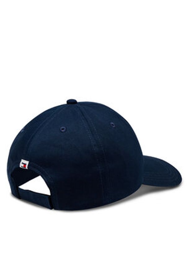 Tommy Jeans Czapka z daszkiem Linear Logo AW0AW15845 Granatowy. Kolor: niebieski. Materiał: bawełna