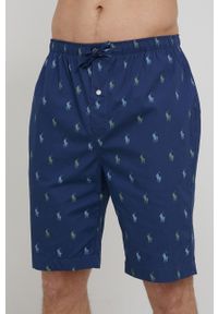 Polo Ralph Lauren piżama bawełniana 714862798002 kolor granatowy wzorzysta. Kolor: niebieski. Materiał: bawełna #4