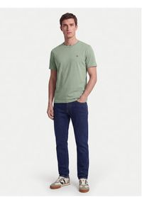 GANT - Gant T-Shirt Shield 2003184 Zielony jasny Regular Fit. Kolor: zielony. Materiał: bawełna #5