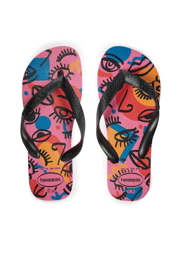 Havaianas Japonki 41402580129 Kolorowy. Materiał: materiał. Wzór: kolorowy