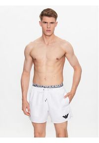Emporio Armani Underwear Szorty kąpielowe 211740 3R432 00010 Biały Regular Fit. Kolor: biały. Materiał: syntetyk