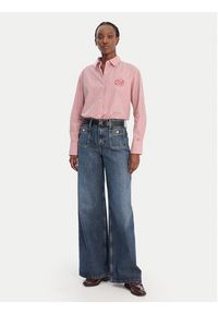 TOMMY HILFIGER - Tommy Hilfiger Koszula WW0WW48190 Czerwony Regular Fit. Kolor: czerwony. Materiał: bawełna #4