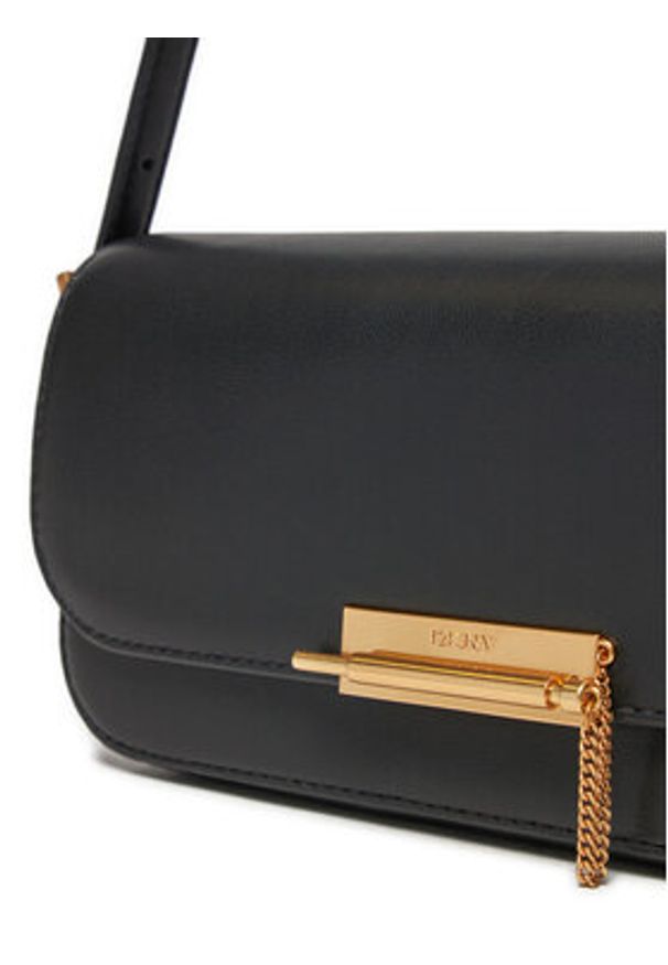 DKNY Torebka Bianca Ew Shoulder R433KG59 Czarny. Kolor: czarny. Materiał: skórzane