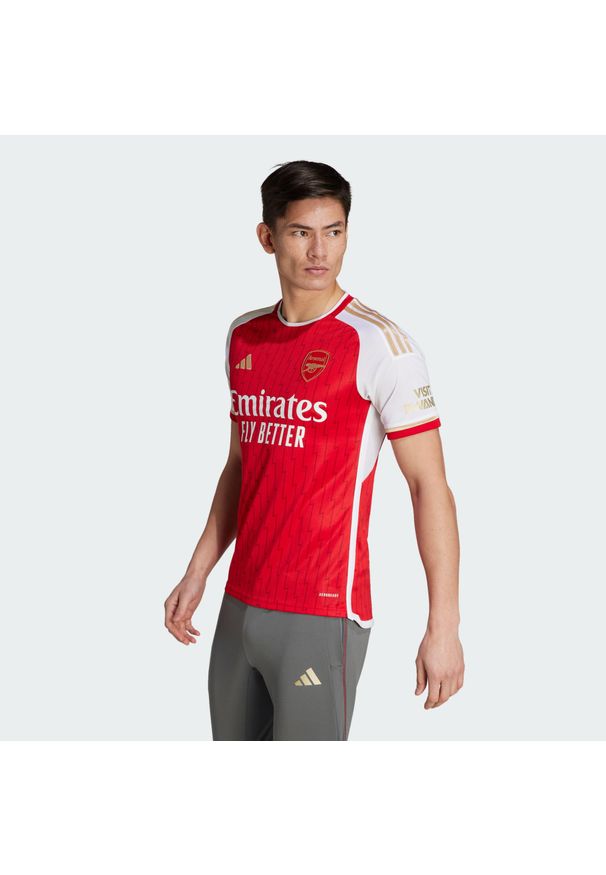 Koszulka piłkarska męska Adidas Arsenal 23/24 Home. Kolor: czerwony, wielokolorowy, biały. Sport: piłka nożna