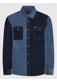 Brixton Koszula Bowery Corduroy 01264 Granatowy Standard Fit. Kolor: niebieski. Materiał: bawełna #5