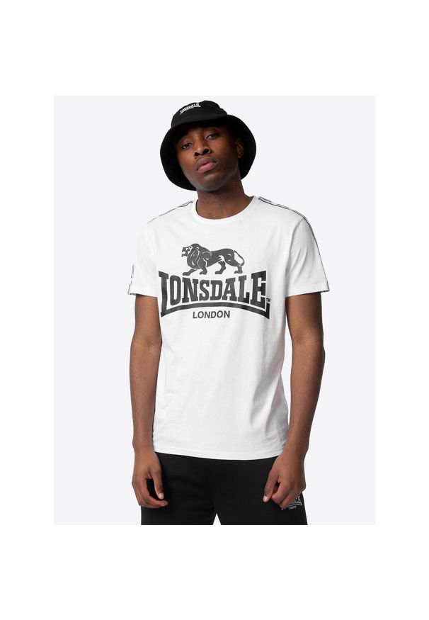 Koszulka Lonsdale Sheviock. Kolor: biały. Wzór: nadruk
