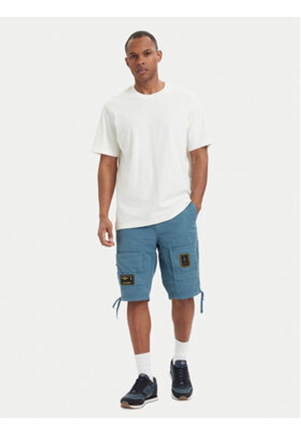 Aeronautica Militare Szorty materiałowe 261BE0041UCT01122 Niebieski Regular Fit. Kolor: niebieski. Materiał: bawełna