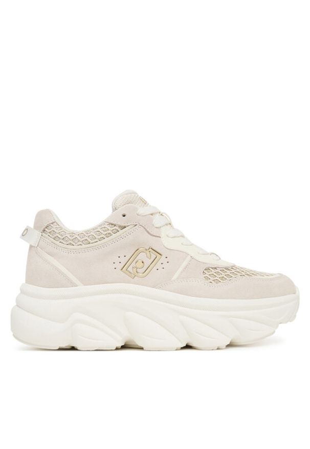 Liu Jo Sneakersy Steffy 01 BF5061 PX239 Écru. Materiał: zamsz, skóra