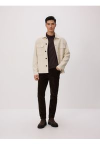 Reserved - Koszula z imitacji zamszu - złamana biel. Materiał: zamsz