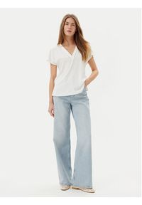 Vero Moda Bluzka Bella 10327551 Biały Regular Fit. Kolor: biały. Materiał: wiskoza