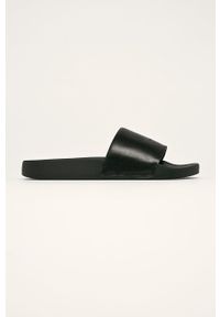 AllSaints - Klapki skórzane Karli. Nosek buta: okrągły. Kolor: czarny. Materiał: skóra. Wysokość obcasa: niski #1
