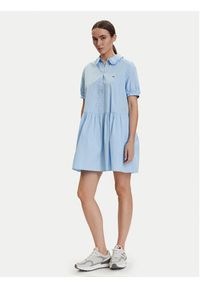 Tommy Jeans Sukienka codzienna DW0DW22995 Niebieski jasny Regular Fit. Okazja: na co dzień. Kolor: niebieski. Materiał: bawełna. Typ sukienki: proste. Styl: casual #2