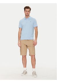 GANT - Gant Polo Shield Piqué 2210 Błękitny Regular Fit. Typ kołnierza: polo. Kolor: niebieski. Materiał: bawełna