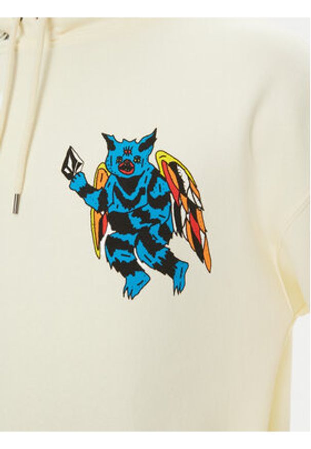 Volcom Bluza Bob Mollema 2 A4112506 Beżowy Loose Fit. Kolor: beżowy. Materiał: bawełna
