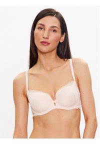 SELMARK - Selmark Biustonosz z fiszbiną Penelope 31017 Beżowy. Kolor: beżowy. Materiał: syntetyk #1