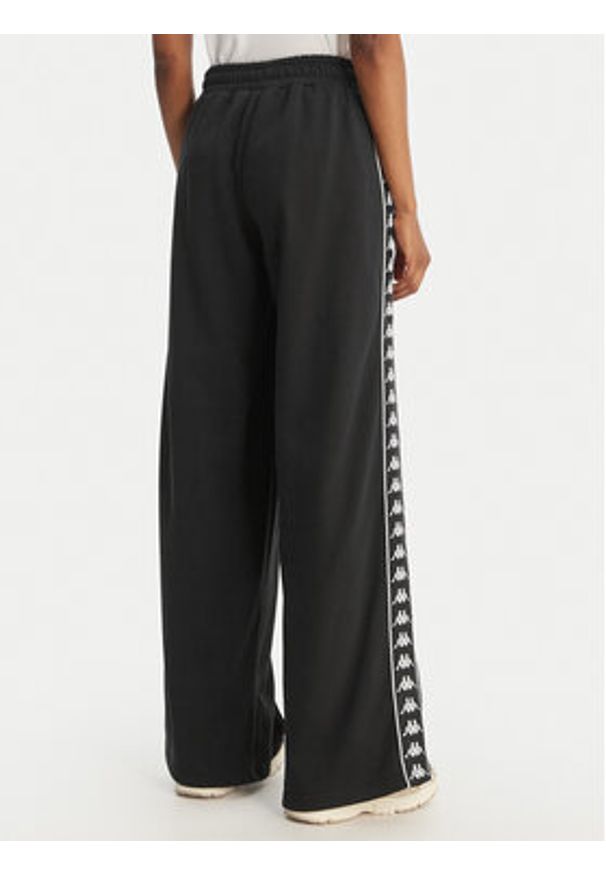 Kappa Spodnie dresowe Banda Malorie 37256WW Czarny Regular Fit. Kolor: czarny. Materiał: bawełna