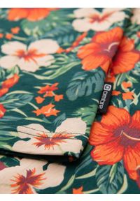 Ombre Clothing - Męski t-shirt bawełniany w kwiatowy wzór full print – czarny V2 OM-TSFP-0249 - XXL. Okazja: na co dzień, na spacer. Kolor: czarny. Materiał: bawełna. Długość rękawa: krótki rękaw. Długość: krótkie. Wzór: kwiaty, nadruk. Sezon: lato. Styl: wakacyjny, elegancki, casual