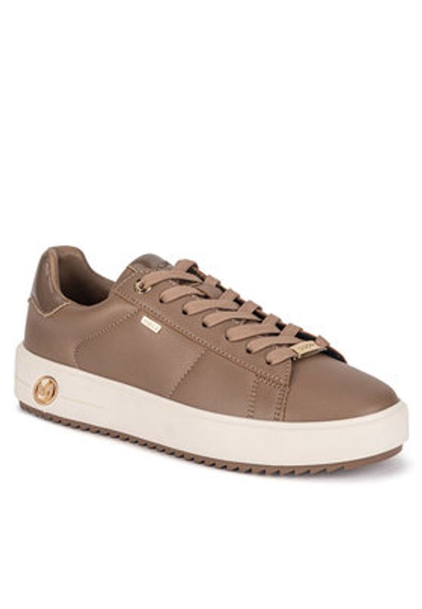 MEXX Sneakersy MI001010043W Beżowy. Kolor: beżowy. Materiał: skóra